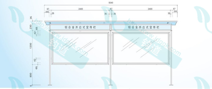 【室内告示栏公告栏】铝合金图片