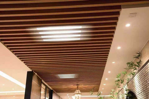 广州木纹铝方通吊顶　定制加工任意规格