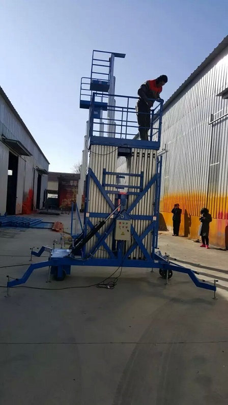 升降机货梯厂家济工导轨式液压升降渠道库房厂房简易货品