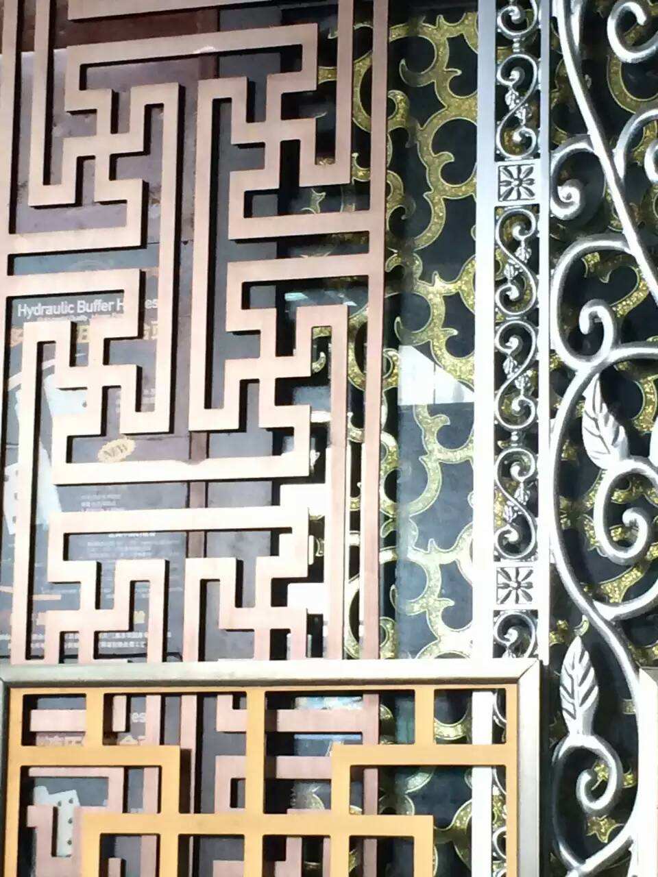 千变万化的造形铝窗花艺术产品
