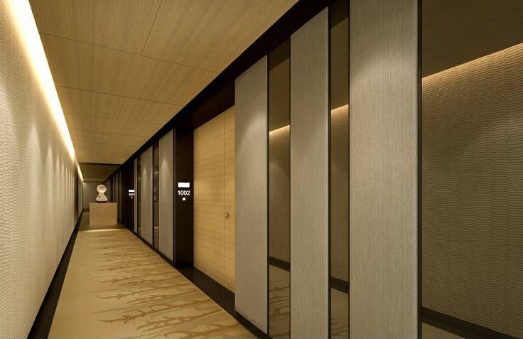 酒店走廊仿木紋幕牆鋁單板-上海鋁單板廠家