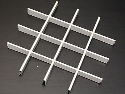 网吧白色铝格栅吊顶 德普龙铝格栅厂家
