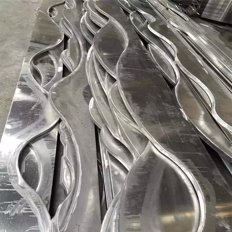 弧形鋁方通吊頂鋁板雕刻造型鋁方通藝術天花