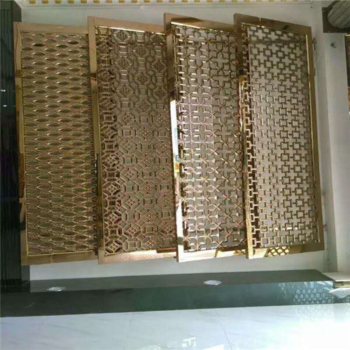 重慶加工廠門窗隔斷鋁窗花 防潮木紋鋁窗花