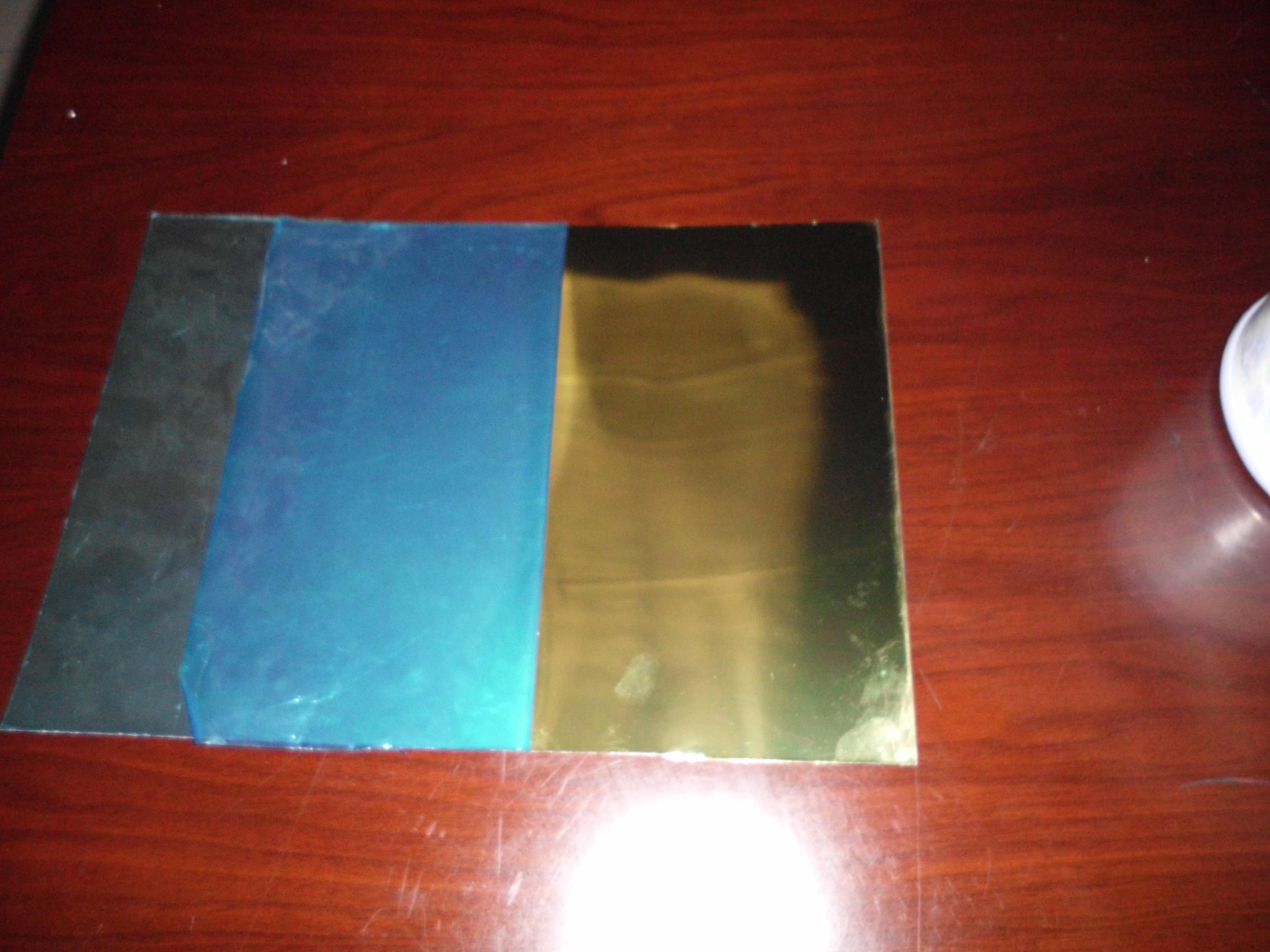 Golden mirror aluminum