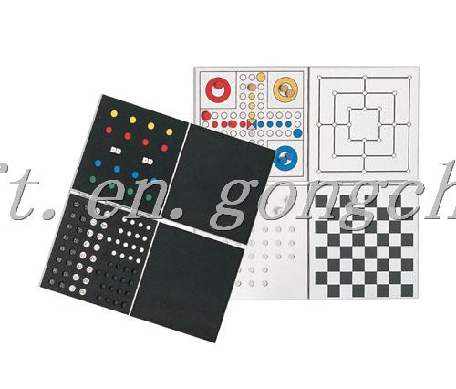 4in 1 Travel Magnetic Game Set,Aluminum Game Set,Board Game