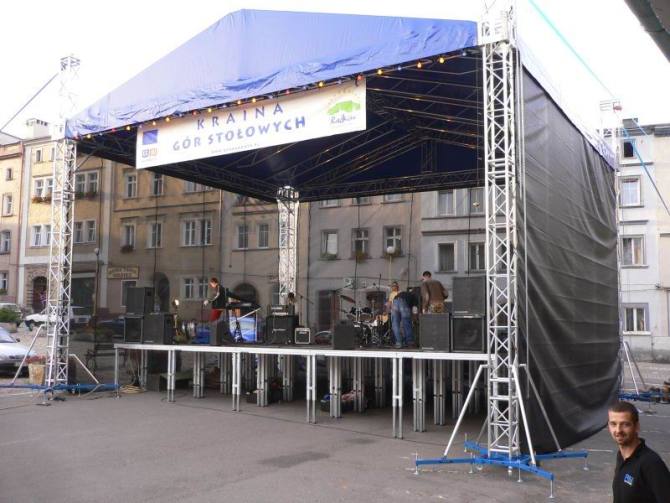 stage for big concert performance