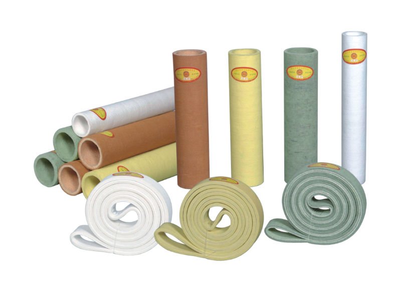 Industrial felt for aluminum extruder