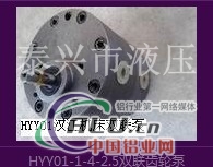 HYY01双联齿轮泵