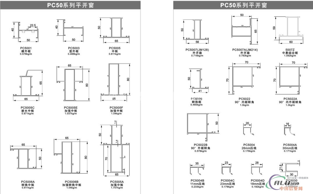 PC50系列平开窗
