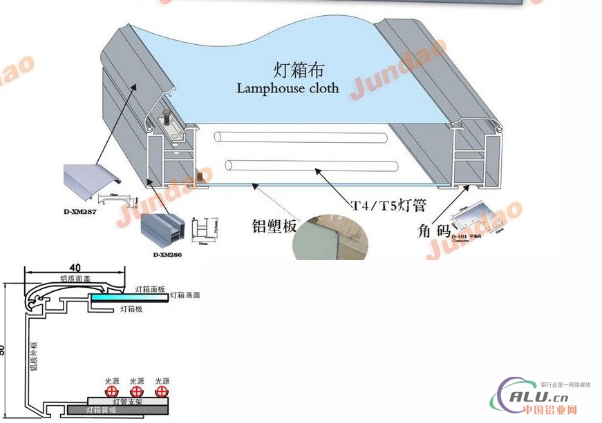 常熟开启铝合金拉布灯箱成批出售