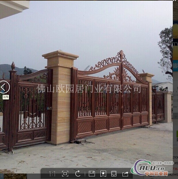 别墅院子大门效果图