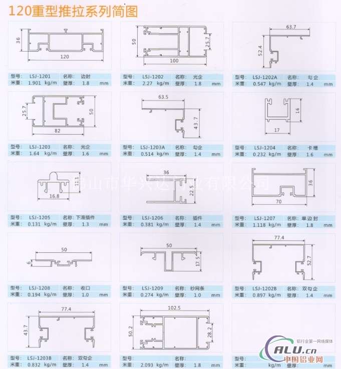 重型推拉门铝型材现货厂家