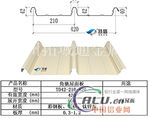 YX41210420铝镁锰 隐藏式屋面