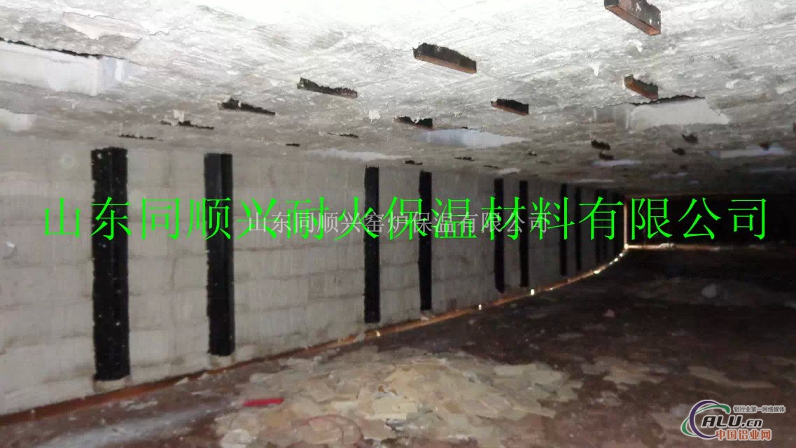 90米隧道窑窑顶保温硅酸铝模块