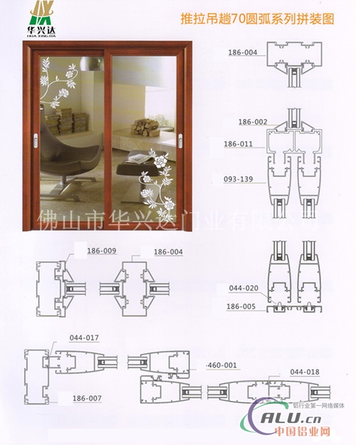 【室内推拉门铝型材公司】