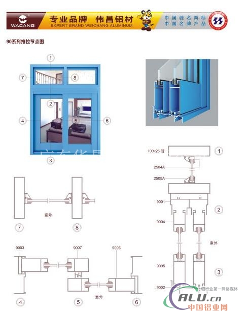 90系列推拉窗