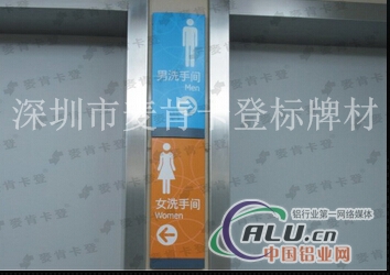 鋁合金医院弧形男女洗手间指示牌