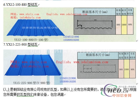 附牛皮纸的V125750型铝瓦楞板