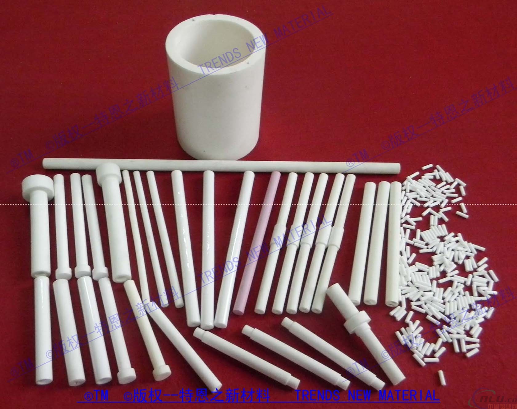 专业生产各种型号规格氧化铝陶瓷管、棒