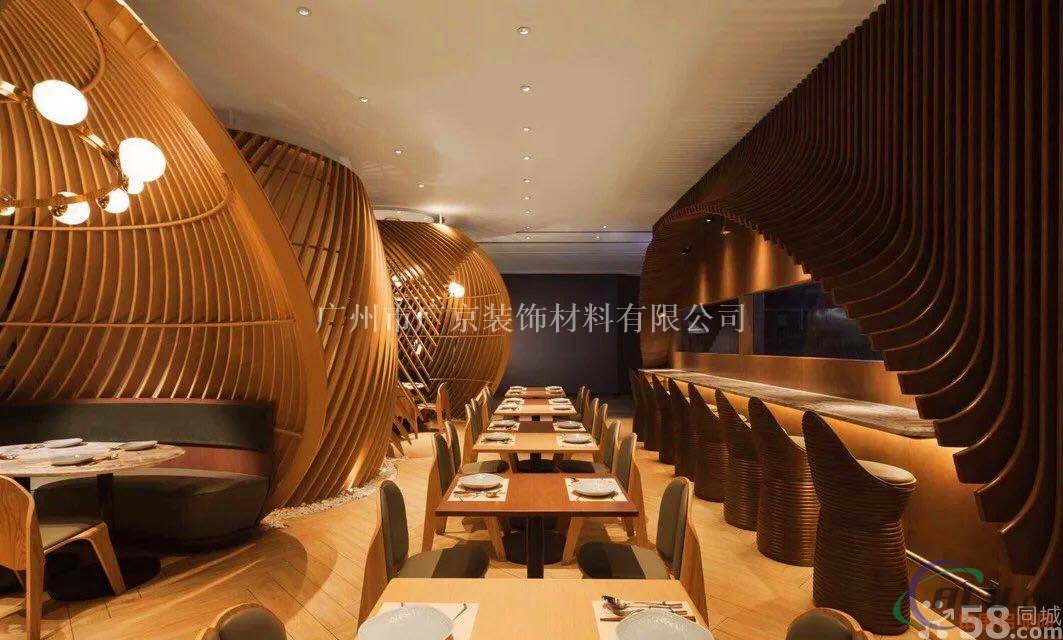 木纹弧形铝方通_型材铝方通_广东铝方通厂家