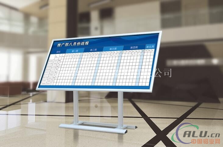 室内铝合金移动报栏移动展板