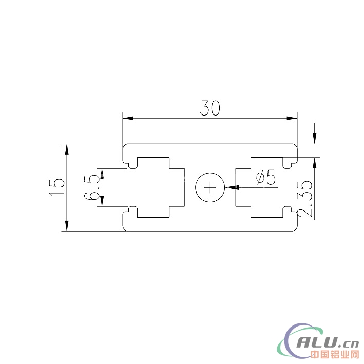 支架料国标铝型材GB15X30A