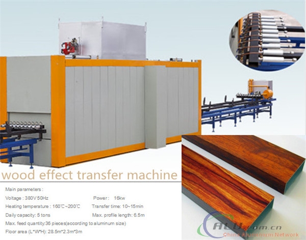 wood effect transfer machine