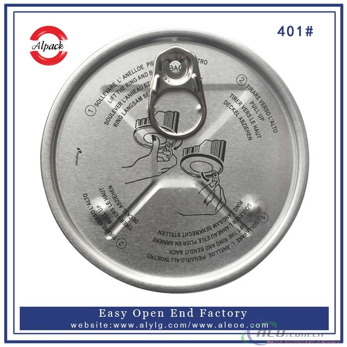 401 aluminum easy open end