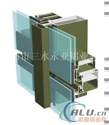 供应mq160系列幕墙铝型材