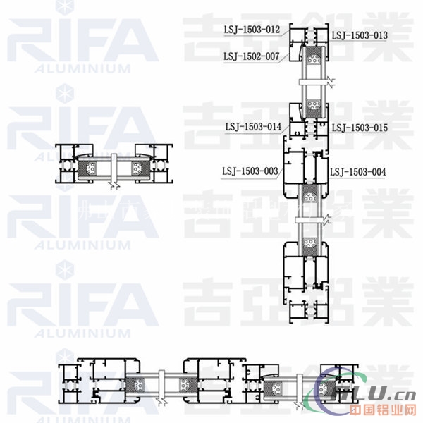 大中空节能窗用铝型材生产厂家