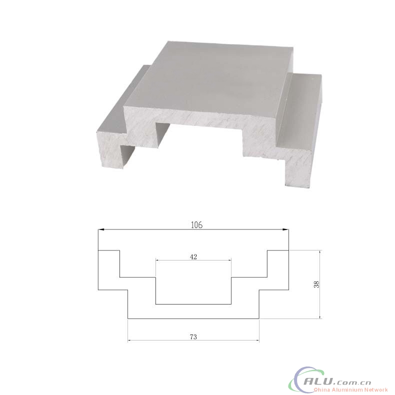 Customer Anodized Aluminum Industrial profile for Transportation 