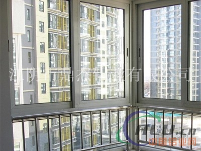 防生锈，免焊接铝合金防护窗型材，抛光氧化