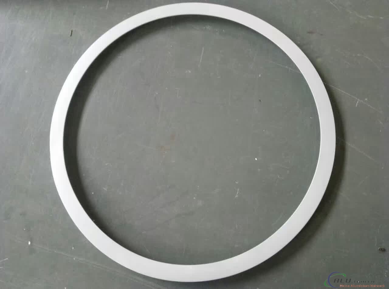 White Powder Coated LED Frame Aluminium Bending Profile 