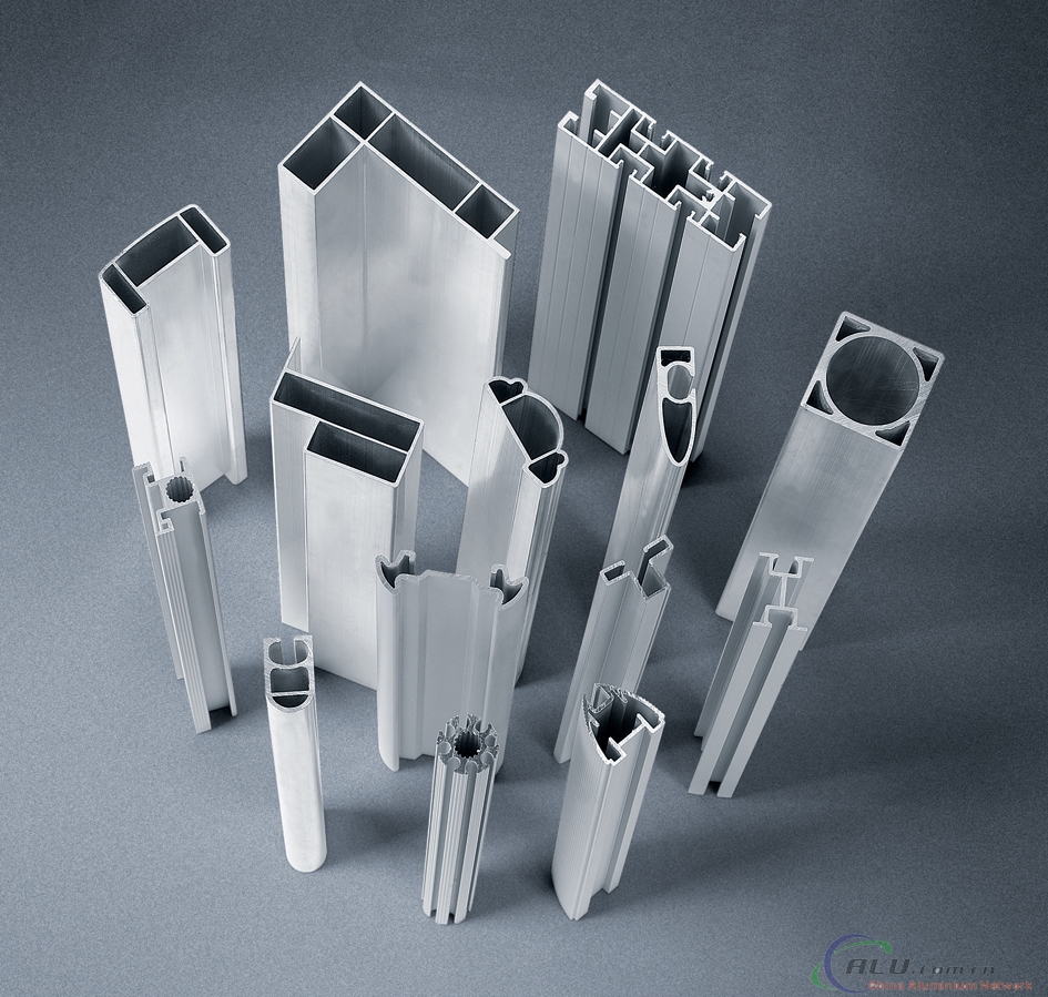  Various shaped aluminium profiles