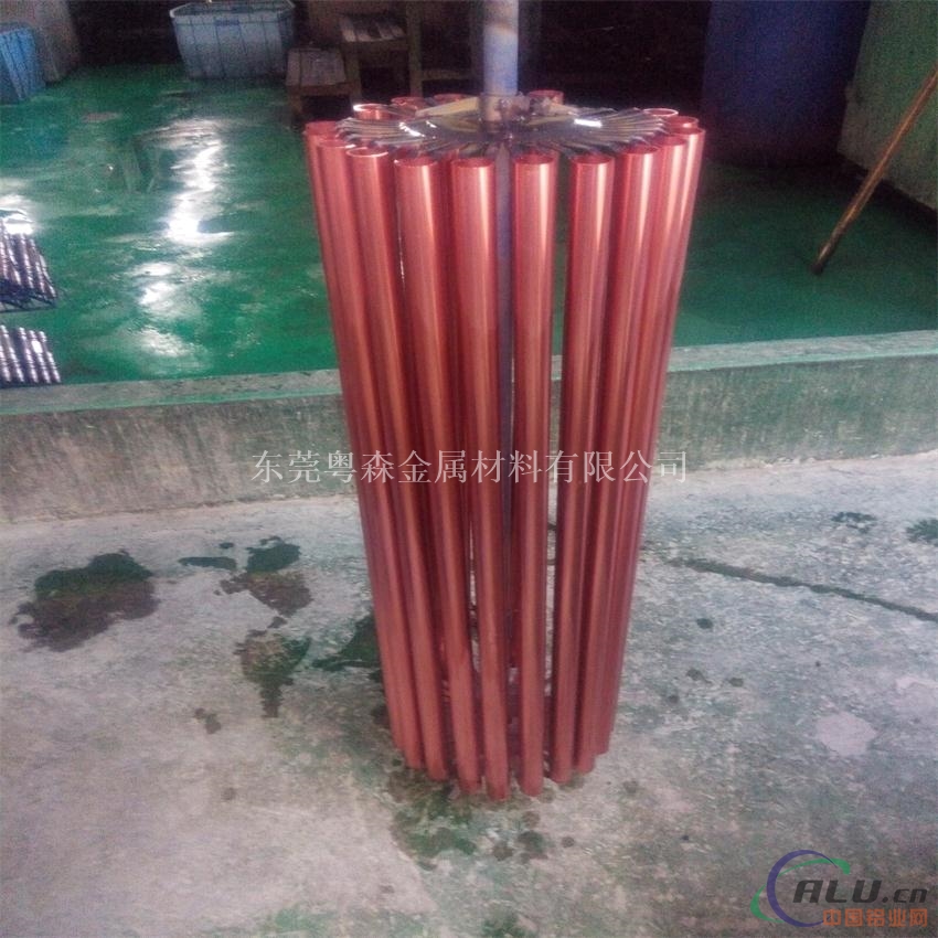 粤森6061-T6氧化铝管  彩色铝管 无缝准确铝管