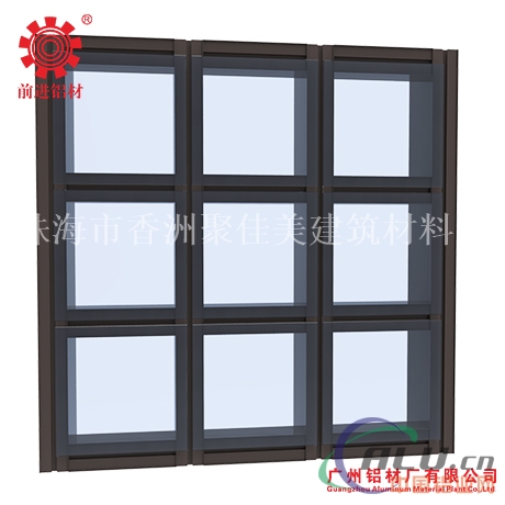 Q1403系列铝合金隐框玻璃幕墙型材