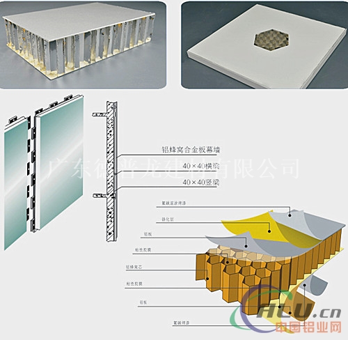 材料铝蜂窝幕墙板 木纹铝蜂窝板天花厂家
