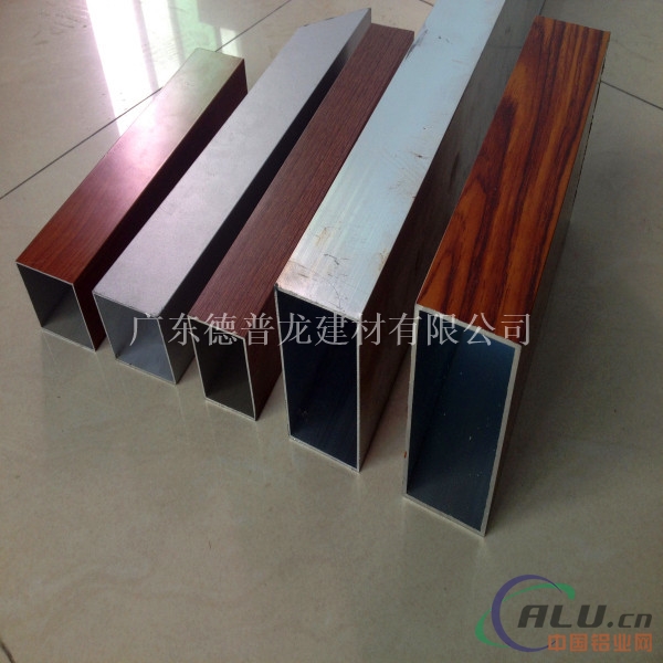 铝方管规格 矩形形木纹铝型材方管现货厂家