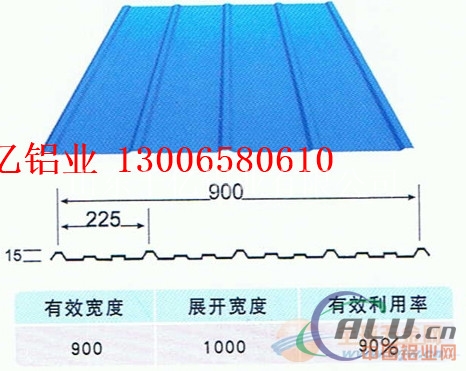 900型铝瓦的价格 铝瓦厂家