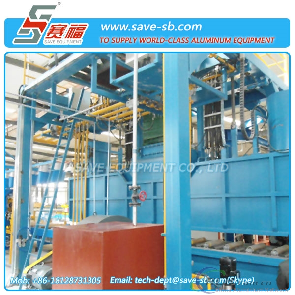 SAVE Automatic flood quenching cooling system for aluminum extrusion press lines