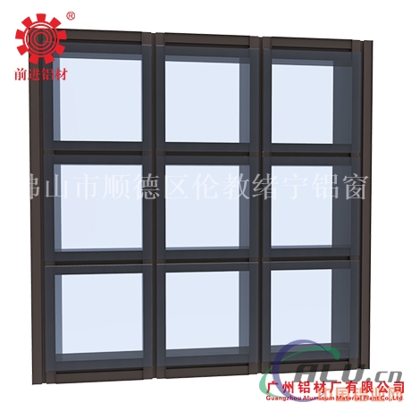 Q1403系列隐框玻璃幕墙铝型材