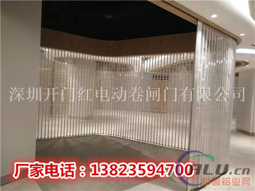 广州铝合金水晶折叠门