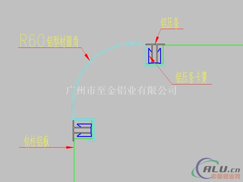 汕头市加油站圆角铝型材-现货供18588600309