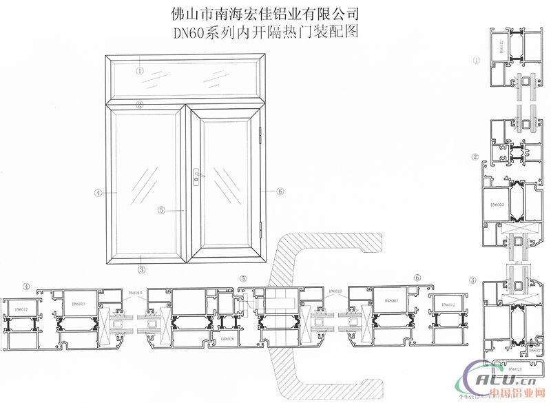 DN60系列内开隔热门