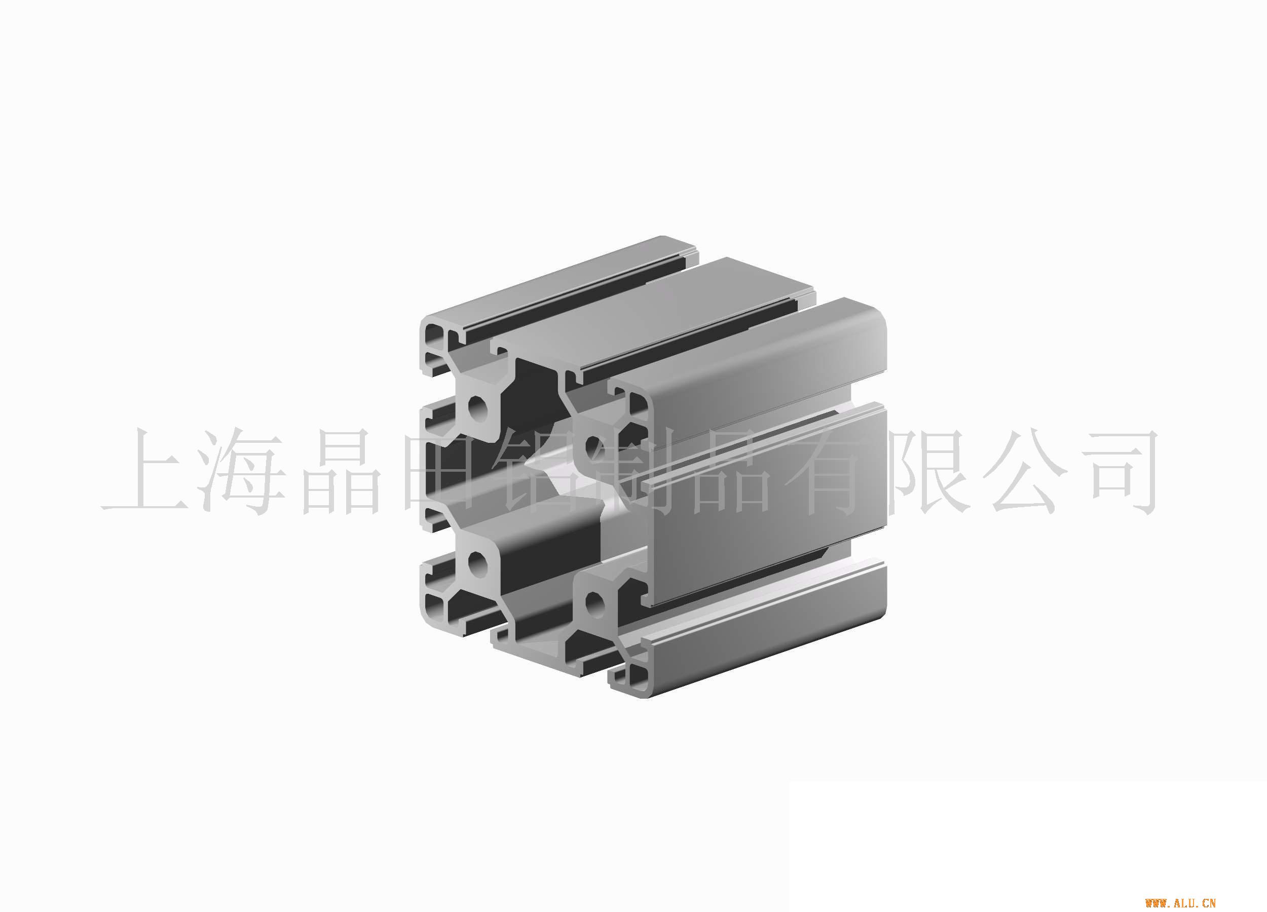 工业铝型材*6060-8(双槽)
