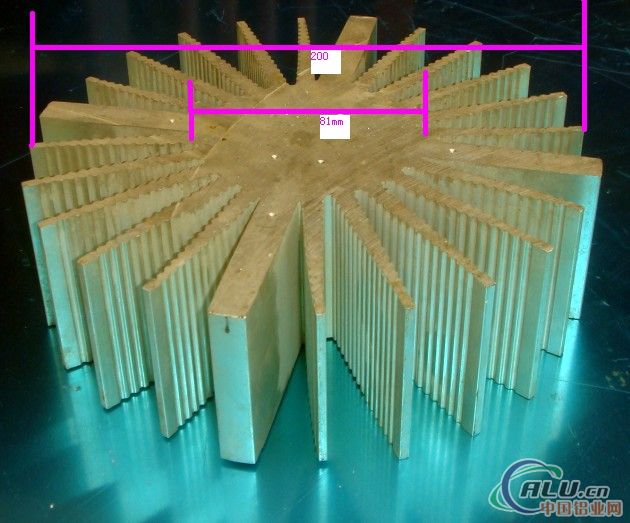 大功率LED模组太阳花散热器