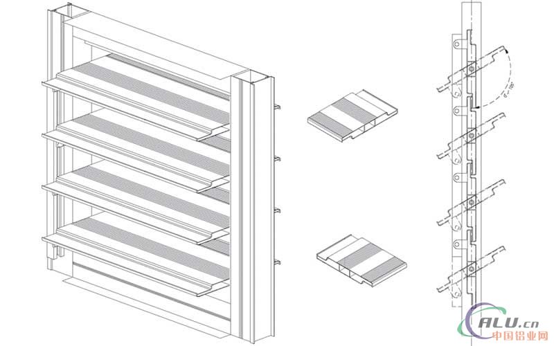铝合金百叶 工业型材