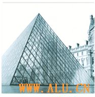 visible frame of glass curtain wall of heat insulation and bridge-cut