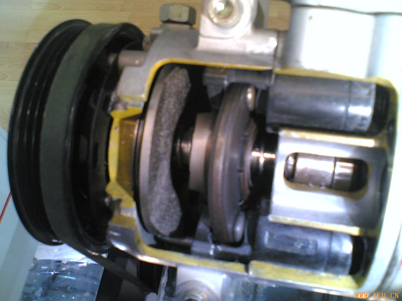 Aluminium in compressor